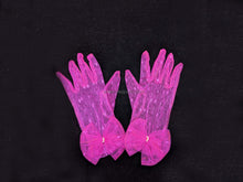 Load image into Gallery viewer, FS-011 - 9 inches Dotted Lace Gloves with ribbon and pearls (6 Colours)