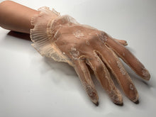 Load image into Gallery viewer, FS-014 - 9 inches Crinkle Organza Ruffle Cuff Lace Gloves (3 Colours)