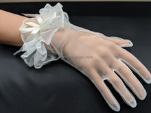 Load image into Gallery viewer, FS-016 - 9 inches Ruffle Cuff Knit Jersey Gloves (1 colour)
