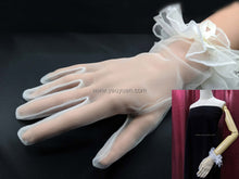 Load image into Gallery viewer, FS-016 - 9 inches Ruffle Cuff Knit Jersey Gloves (1 colour)