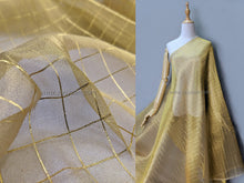 Load image into Gallery viewer, FS-1156 - India Metallic "Check" Two-tone Organza (9 Colours)