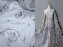 Load image into Gallery viewer, FS-1251 - India Hand-drawn Pattern Stiff Organza with Embroidery (4 Colours)