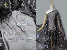 Load image into Gallery viewer, FS-11205 - India Hand-drawn Pattern Stiff Organza (3 Colours)