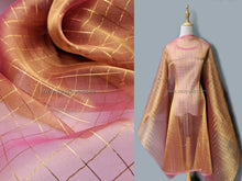 Load image into Gallery viewer, FS-1156 - India Metallic "Check" Two-tone Organza (9 Colours)