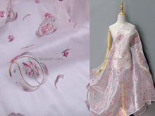 Load image into Gallery viewer, FS-1251 - India Hand-drawn Pattern Stiff Organza with Embroidery (4 Colours)