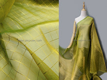 Load image into Gallery viewer, FS-1156 - India Metallic "Check" Two-tone Organza (9 Colours)