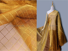 Load image into Gallery viewer, FS-1156 - India Metallic "Check" Two-tone Organza (9 Colours)