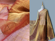 Load image into Gallery viewer, FS-1156 - India Metallic "Check" Two-tone Organza (9 Colours)