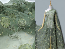 Load image into Gallery viewer, FS-11089 - India Embroidery Crushed Organza (4 Colour)