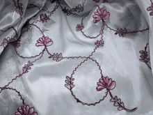 Load image into Gallery viewer, FS-11396 - India Rope-stitching Hand-drawn Pattern Stiff Organza (1 Colour)