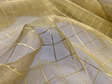Load image into Gallery viewer, FS-1156 - India Metallic "Check" Two-tone Organza (9 Colours)