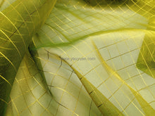 Load image into Gallery viewer, FS-1156 - India Metallic "Check" Two-tone Organza (9 Colours)