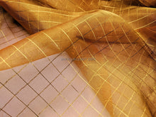 Load image into Gallery viewer, FS-1156 - India Metallic "Check" Two-tone Organza (9 Colours)