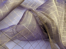 Load image into Gallery viewer, FS-1156 - India Metallic "Check" Two-tone Organza (9 Colours)