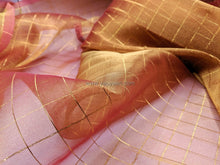 Load image into Gallery viewer, FS-1156 - India Metallic "Check" Two-tone Organza (9 Colours)