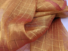 Load image into Gallery viewer, FS-1156 - India Metallic "Check" Two-tone Organza (9 Colours)