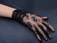 Load image into Gallery viewer, FS-119 - 9 inches Lace Gloves with Pearls (5 Colours)