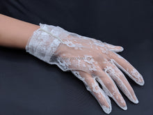 Load image into Gallery viewer, FS-119 - 9 inches Lace Gloves with Pearls (5 Colours)