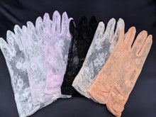 Load image into Gallery viewer, FS-119 - 9 inches Lace Gloves with Pearls (5 Colours)