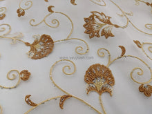 Load image into Gallery viewer, FS-1229 - India Hot Stamping Pattern Stiff Organza with Glitter (5 Colours)