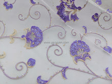 Load image into Gallery viewer, FS-1229 - India Hot Stamping Pattern Stiff Organza with Glitter (5 Colours)