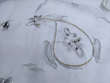 Load image into Gallery viewer, FS-1251 - India Hand-drawn Pattern Stiff Organza with Embroidery (4 Colours)