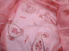 Load image into Gallery viewer, FS-1251 - India Hand-drawn Pattern Stiff Organza with Embroidery (4 Colours)