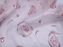 Load image into Gallery viewer, FS-1251 - India Hand-drawn Pattern Stiff Organza with Embroidery (4 Colours)