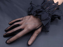 Load image into Gallery viewer, FS-1290 - 9 inches Chiffon Ruffle Cuff Knit Jersey Gloves (2 colours)