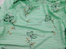 Load image into Gallery viewer, FS-2114402 - India Crushed Pongee with Embroidery (5 Colours)