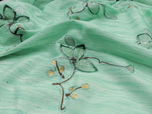 Load image into Gallery viewer, FS-2114402 - India Crushed Pongee with Embroidery (5 Colours)