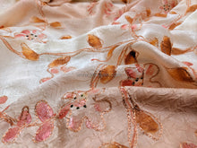 Load image into Gallery viewer, FS-21310 - India Ombre Crushed Pongee with Embroidery (4 Colours)