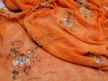 Load image into Gallery viewer, FS-21346 - India Hand-drawn pattern Chiffon with Embroidery (6 Colours)