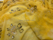 Load image into Gallery viewer, FS-21346 - India Hand-drawn pattern Chiffon with Embroidery (6 Colours)