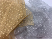 Load image into Gallery viewer, FS-21466A - India Metallic Dotted Net (2 Colours)