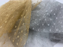 Load image into Gallery viewer, FS-21466A - India Metallic Dotted Net (2 Colours)