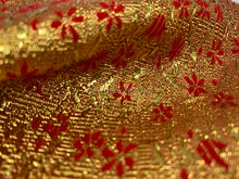 Load image into Gallery viewer, FS-31366 - India Metallic Red Flower Brocade (1 Colour)