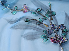 Load image into Gallery viewer, FS-31368C - India Hand-drawn Pattern Mesh with Silver Cord Embroidery (1 Colour)