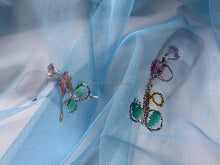 Load image into Gallery viewer, FS-31368C - India Hand-drawn Pattern Mesh with Silver Cord Embroidery (1 Colour)