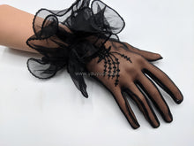 Load image into Gallery viewer, FS-313 - 9 inches Embroidery Knit Jersey Gloves (4 colours)