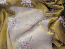 將圖片載入圖庫檢視器 FS-51305 - India Hand-drawn Pattern Stiff Organza with Embroidery (2 Colours)