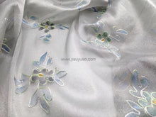 將圖片載入圖庫檢視器 FS-51305 - India Hand-drawn Pattern Stiff Organza with Embroidery (2 Colours)