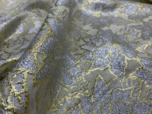 Load image into Gallery viewer, FS-641 - India Metallic Golden Flower Brocade (1 Colour)