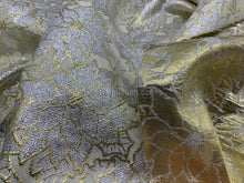 Load image into Gallery viewer, FS-641 - India Metallic Golden Flower Brocade (1 Colour)