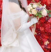 Load image into Gallery viewer, FS-9730 - 19 inches Plain Satin Bridal Gloves (8 colours)