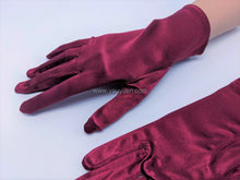 Load image into Gallery viewer, FS-9730 - 9 inches Plain Satin Bridal Gloves (12 colours)