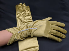 Load image into Gallery viewer, FS-9783 - 11 inches Back Strass Satin Bridal Gloves (14 colours)