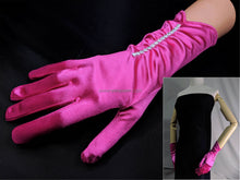 Load image into Gallery viewer, FS-9783 - 11 inches Back Strass Satin Bridal Gloves (14 colours)