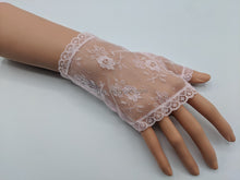 Load image into Gallery viewer, FS-L0901 - 6 inches Fingerless Lace Gloves (4 Colours)