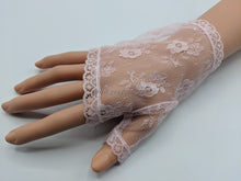 Load image into Gallery viewer, FS-L0901 - 6 inches Fingerless Lace Gloves (4 Colours)